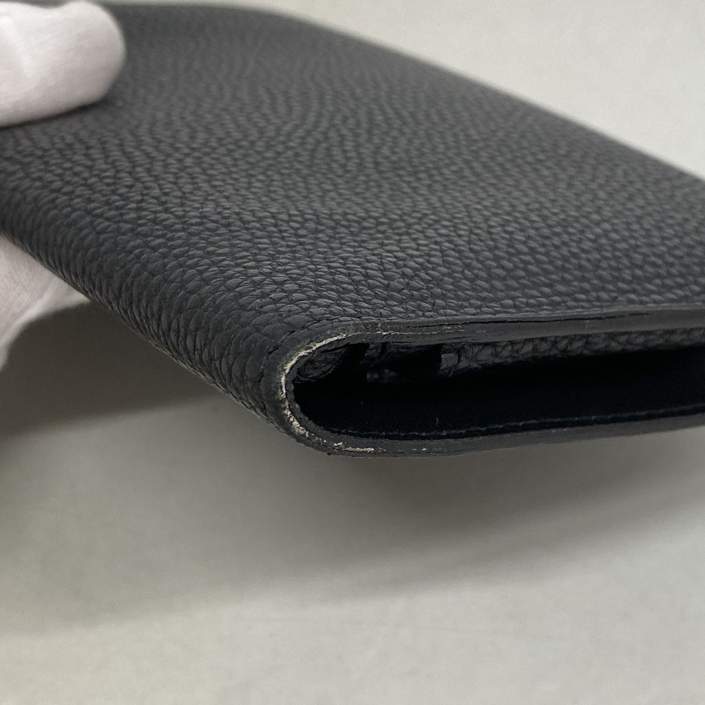Hermes Wallet Dogon GM Togo Black Silver — view 6
