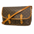 Louis Vuitton Shoulder Bag Monogram Gibeciere GM Brown