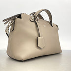 Fendi Handbag by the Way Leather Gray Silver 2-Way Bag — view 2