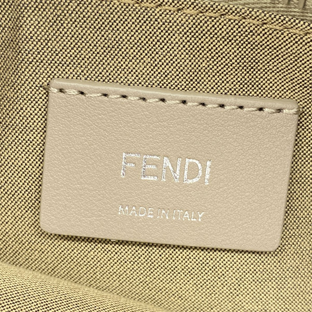 Fendi Handbag by the Way Leather Gray Silver 2-Way Bag — view 5