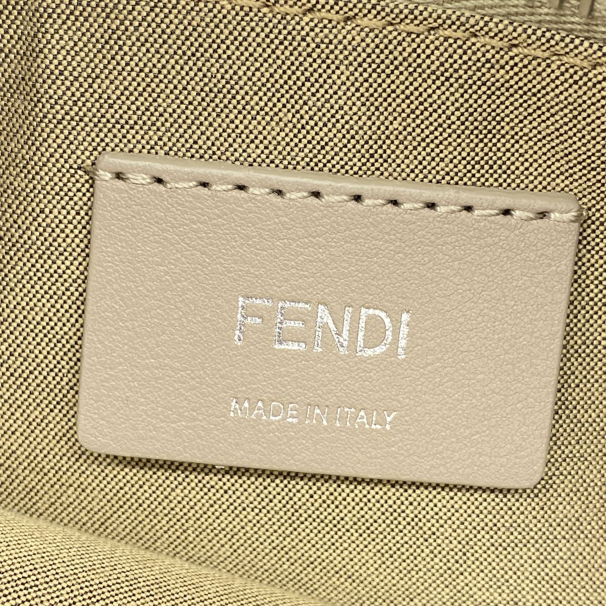 Fendi Handbag by the Way Leather Gray Silver 2-Way Bag — view 5