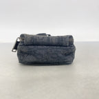 Dior Handbag Oblique Rider Canvas Black Silver — view 3