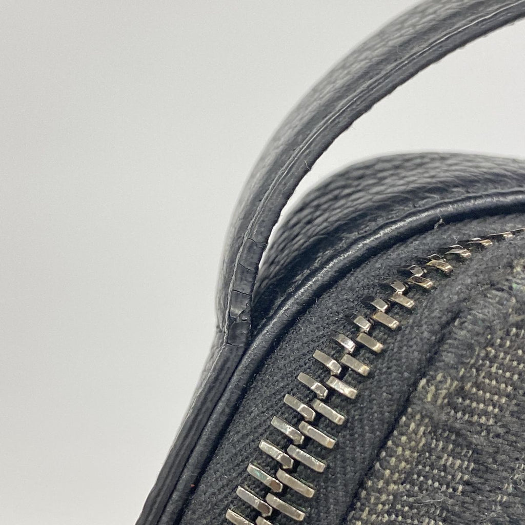 Dior Handbag Oblique Rider Canvas Black Silver — view 7