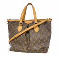 Louis Vuitton Handbag Monogram Palermo PM Brown 2-Way Bag