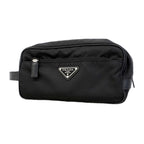 Prada Pouch Tessuto Nylon Black Silver