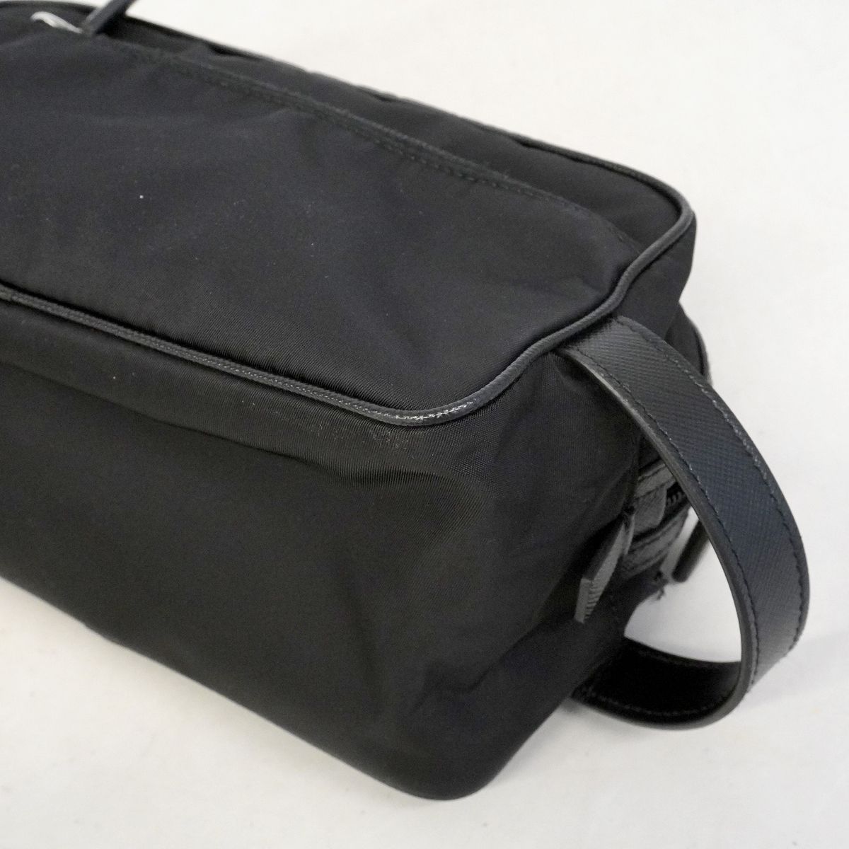 Prada Pouch Tessuto Nylon Black Silver — view 6