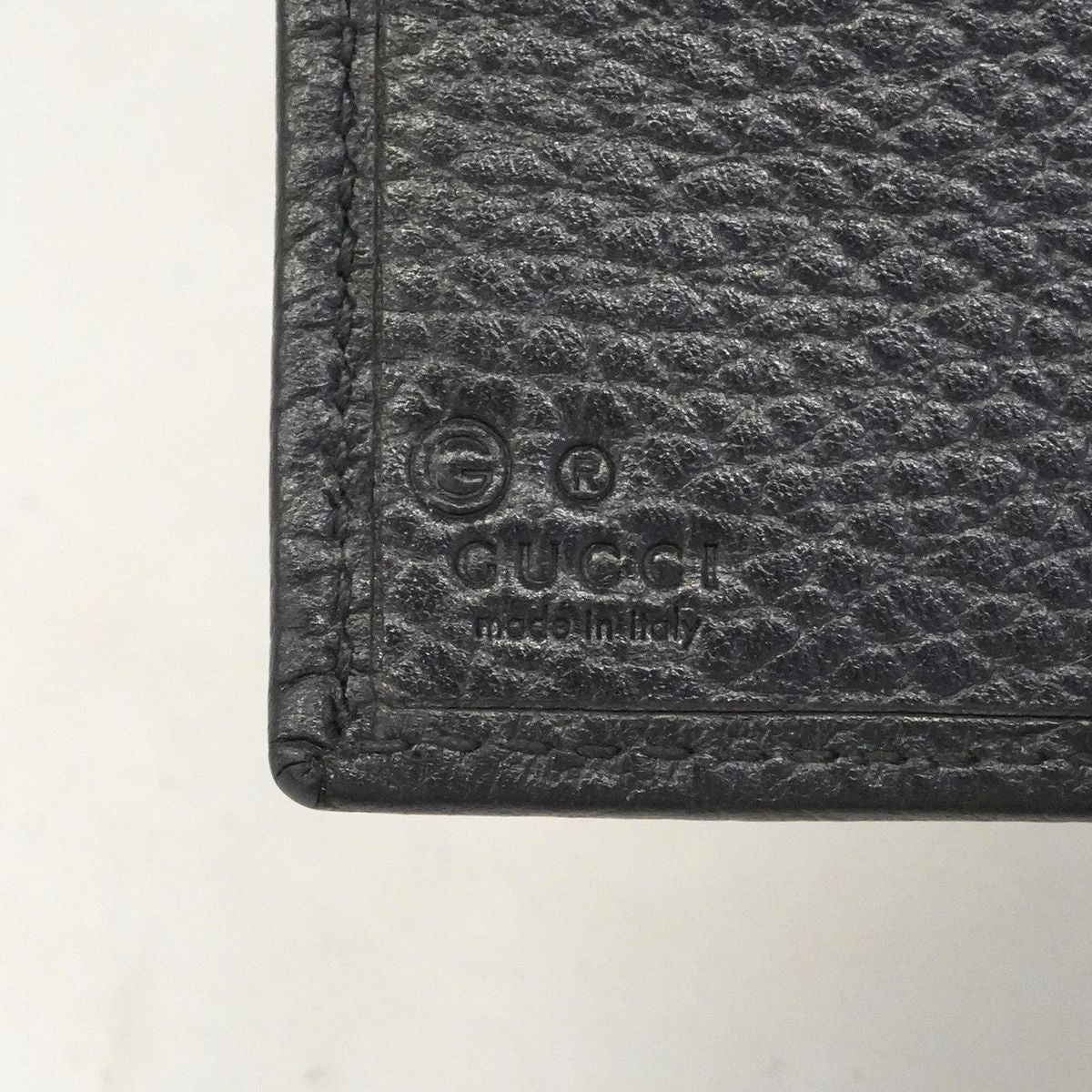 Gucci Wallet Interlocking G Leather Black Gold — view 5