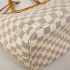 Louis Vuitton Tote Damier Azur Neverfull MM White — view 6