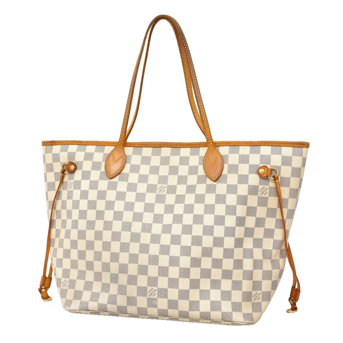 Louis Vuitton Tote Damier Azur Neverfull MM White