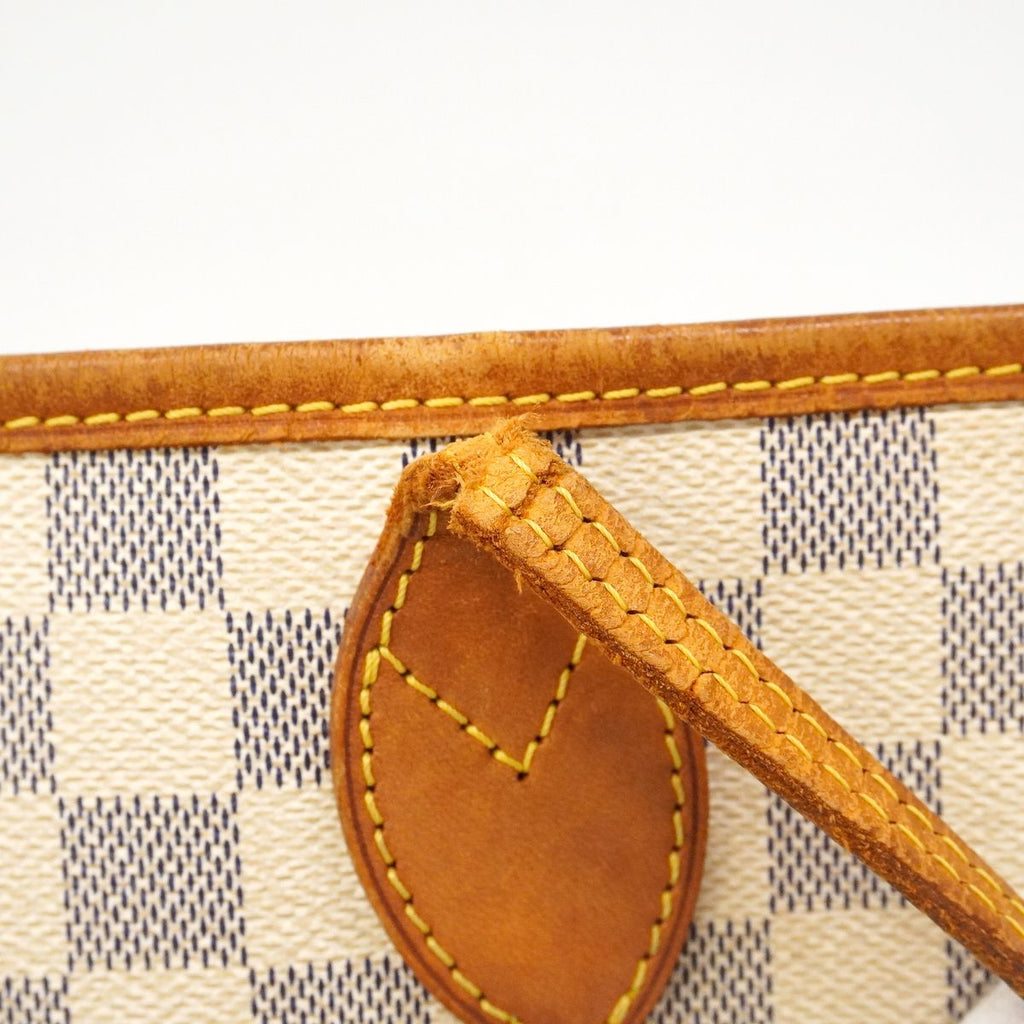 Louis Vuitton Tote Damier Azur Neverfull MM White — view 7