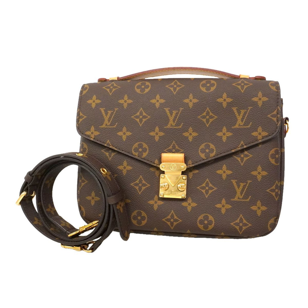 Louis Vuitton Handbag Monogram Pochette Metis MM Brown 2-Way Bag