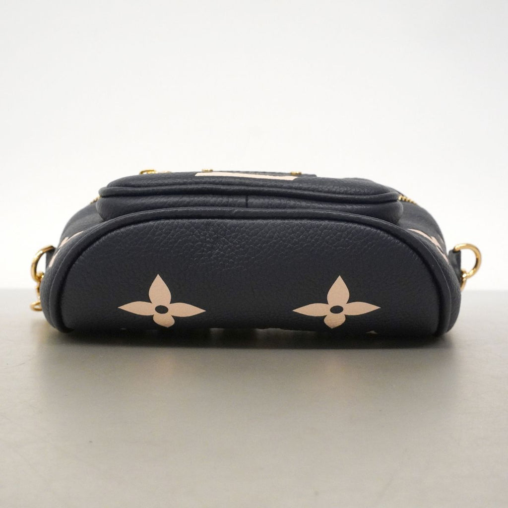 Louis Vuitton Shoulder Bag Monogram Empreinte Bicolor Mini Navy Cream — view 3