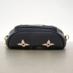 Louis Vuitton Shoulder Bag Monogram Empreinte Bicolor Mini Navy Cream — view 3