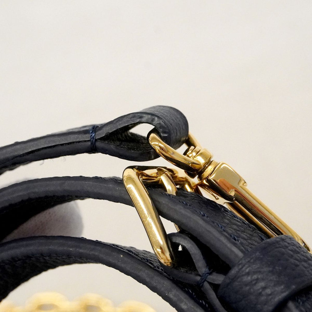 Louis Vuitton Shoulder Bag Monogram Empreinte Bicolor Mini Navy Cream — view 7