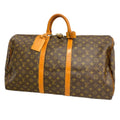 Louis Vuitton Boston Bag Monogram Keepall 55 Brown