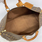 Louis Vuitton Boston Bag Monogram Keepall 55 Brown — view 4