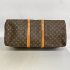 Louis Vuitton Boston Bag Monogram Keepall 55 Brown — view 3