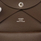 Hermes Coin Purse Calvi Duo Veau Epsom Ecorse Silver — view 4