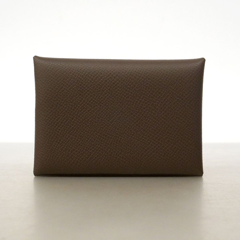 Hermes Coin Purse Calvi Duo Veau Epsom Ecorse Silver — view 6