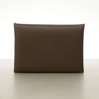 Hermes Coin Purse Calvi Duo Veau Epsom Ecorse Silver — view 6