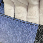 Louis Vuitton Shoulder Bag Damier Graphite Giant Alpha Messenger Black Blue — view 8