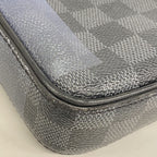 Louis Vuitton Shoulder Bag Damier Graphite Giant Alpha Messenger Black Blue — view 7