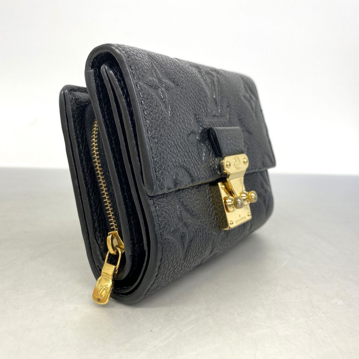 Louis Vuitton Trifold Wallet Monogram Empreinte Portefeuille Metis Compact Noir — view 2