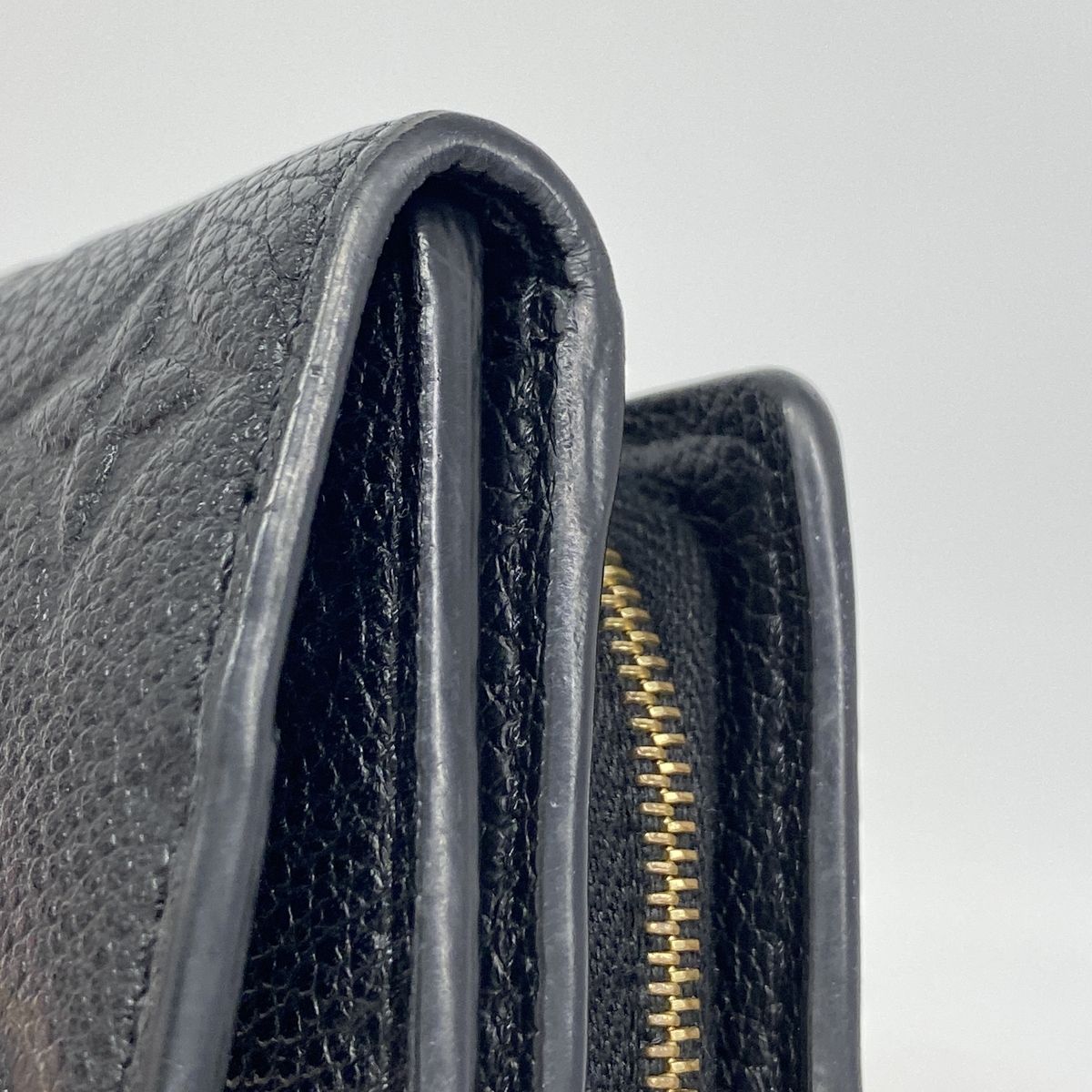 Louis Vuitton Trifold Wallet Monogram Empreinte Portefeuille Metis Compact Noir — view 6