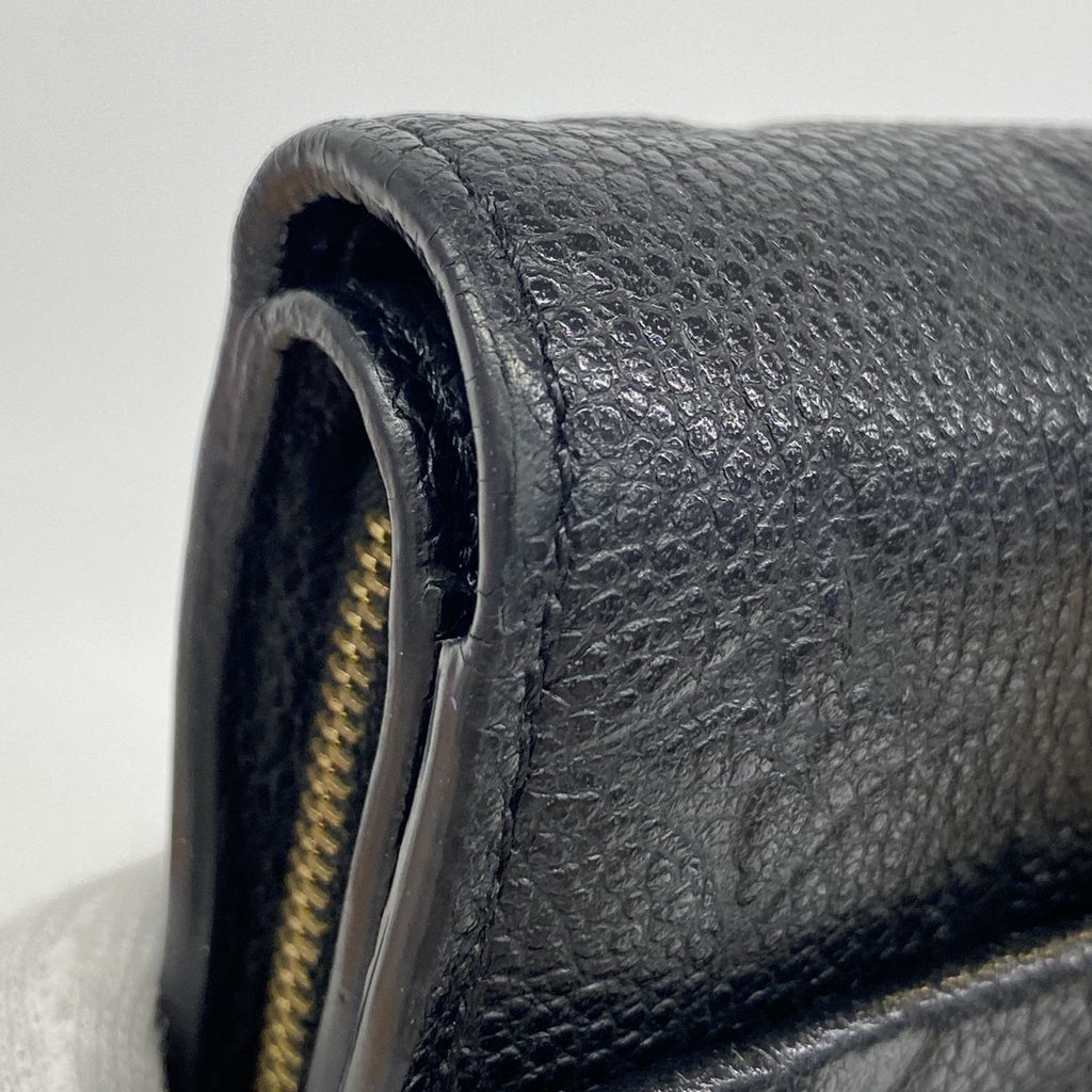 Louis Vuitton Trifold Wallet Monogram Empreinte Portefeuille Metis Compact Noir — view 5