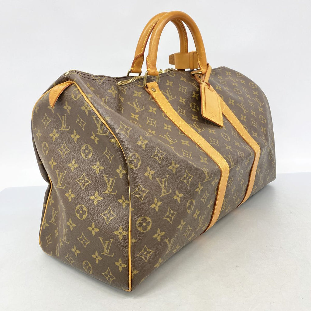 Louis Vuitton Boston Bag Monogram Keepall 50 Brown — view 2