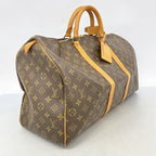 Louis Vuitton Boston Bag Monogram Keepall 50 Brown — view 2