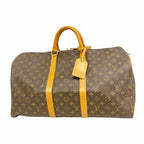 Louis Vuitton Boston Bag Monogram Keepall 50 Brown
