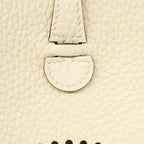 Hermes Shoulder Bag Evelyne TPM Taurillon Clemence Cream Gold — view 7