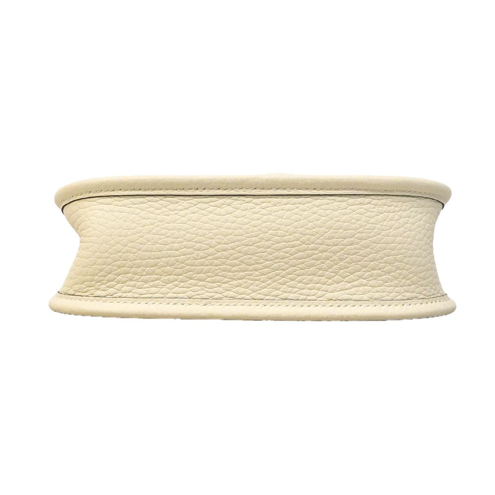 Hermes Shoulder Bag Evelyne TPM Taurillon Clemence Cream Gold — view 3