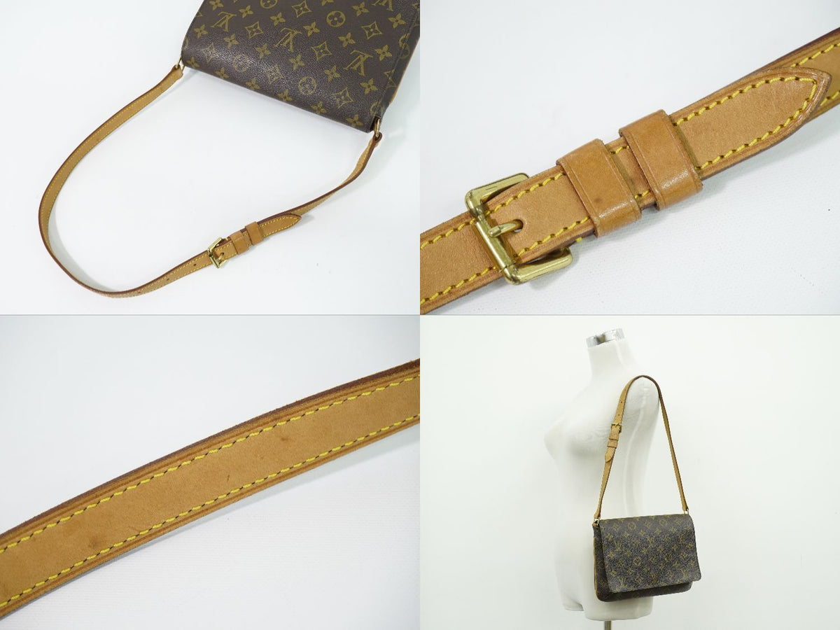 Louis Vuitton LV Musette Tango Short Monogram Shoulder Bag Brown — view 6