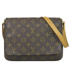 Louis Vuitton LV Musette Tango Short Monogram Shoulder Bag Brown