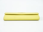 Chanel CC Logo Wallet Leather Yellow — view 3