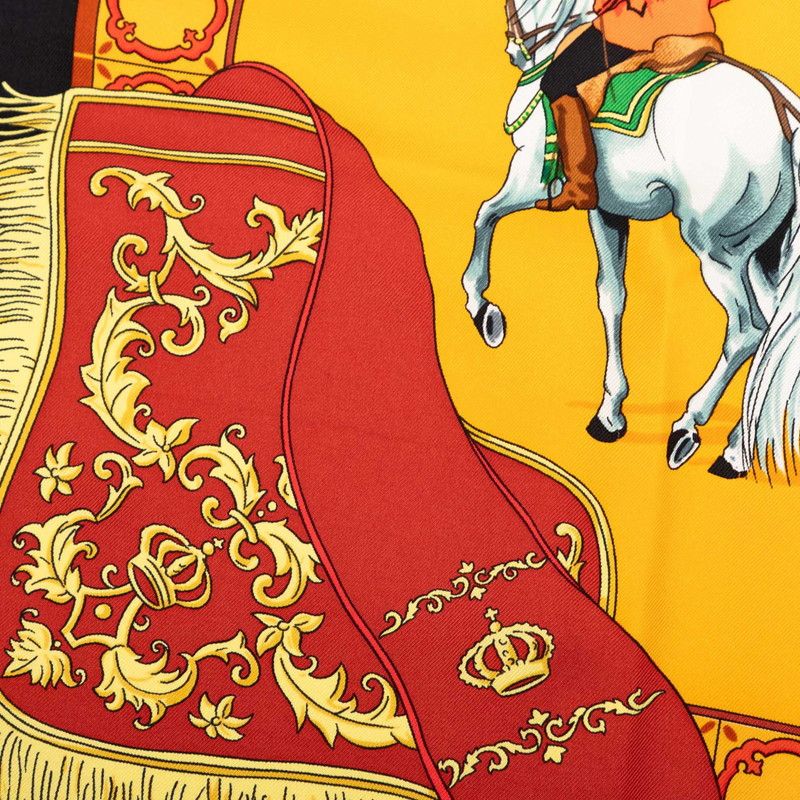 Hermes Carre 90 Real Escuela Andaluza Del Arte Royal Andalusian Equestrian Scarf — view 5