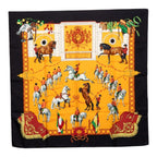 Hermes Carre 90 Real Escuela Andaluza Del Arte Royal Andalusian Equestrian Scarf