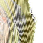 Hermes Pleated Carre les Chevaux Des Mogols Mughal Dynasty Horse Scarf Green — view 5