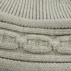 Hermes Heaven Twisted Cashmere Chaine D'ancre Beanie Knit Cap Beige Hat — view 7