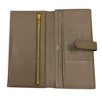 Hermes Bearn Soufflet Veau Epsom Taupe Gold Wallet — view 5