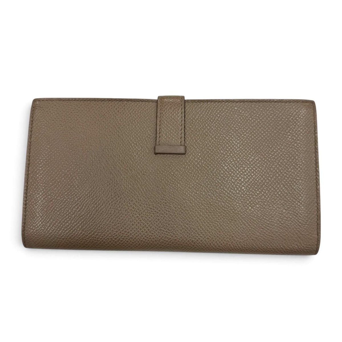Hermes Bearn Soufflet Veau Epsom Taupe Gold Wallet — view 2