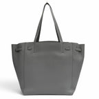 Celine Cabas Phantom Small Logo Soft Grain Calfskin Tote Bag Gray — view 3