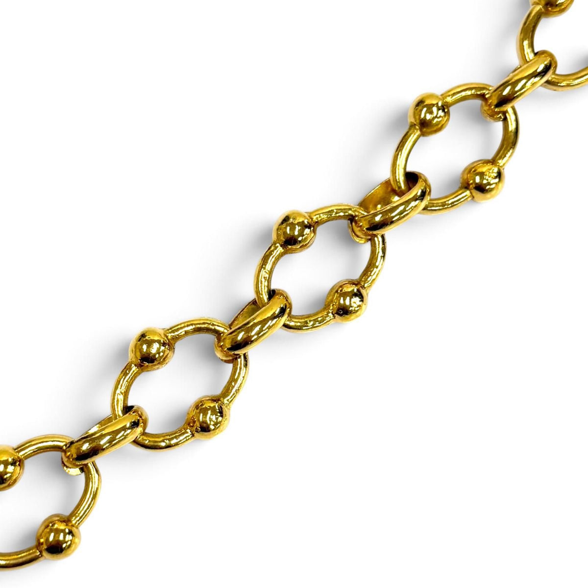 Chanel Vintage 23 CC Logo Chain Belt Gold — view 4
