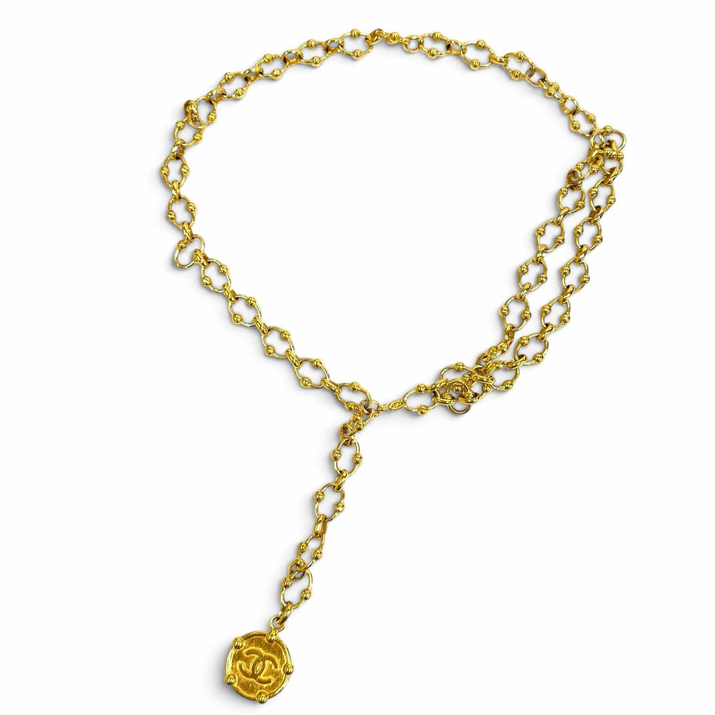 Chanel Vintage 23 CC Logo Chain Belt Gold — view 2