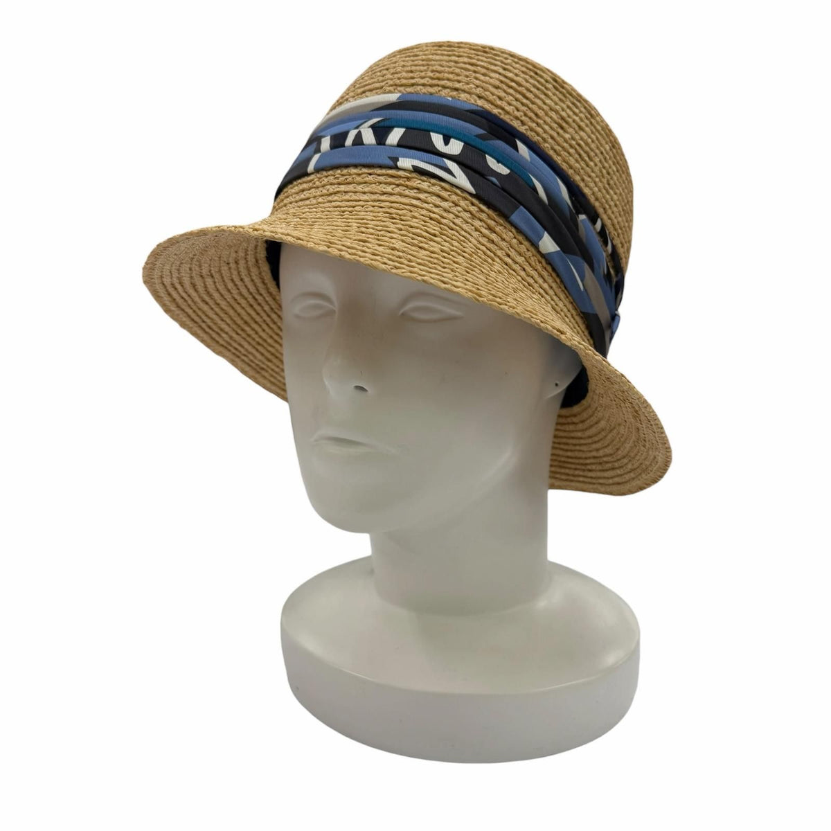 Hermes Silk Use Raffia Hat Natural 59