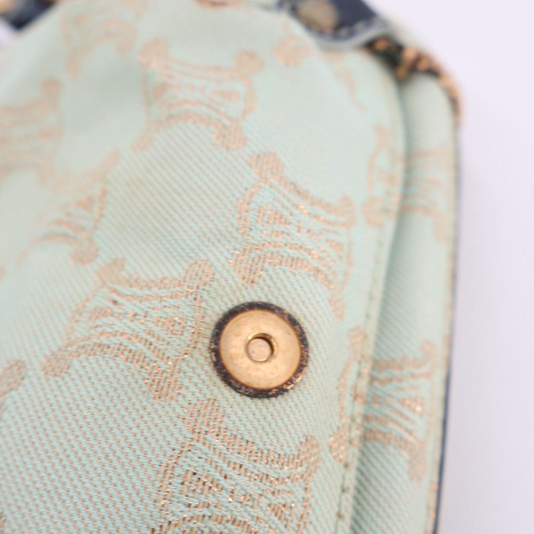 Celine Shoulder Bag Macadam Jacquard Chain — view 6