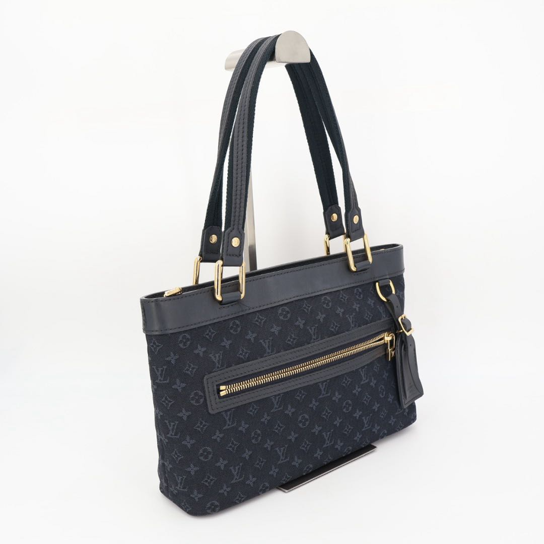 Louis Vuitton Monogram Mini Lucille PM Handbag Blue