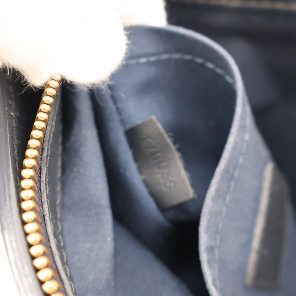 Louis Vuitton Monogram Mini Lucille PM Handbag Blue — view 5
